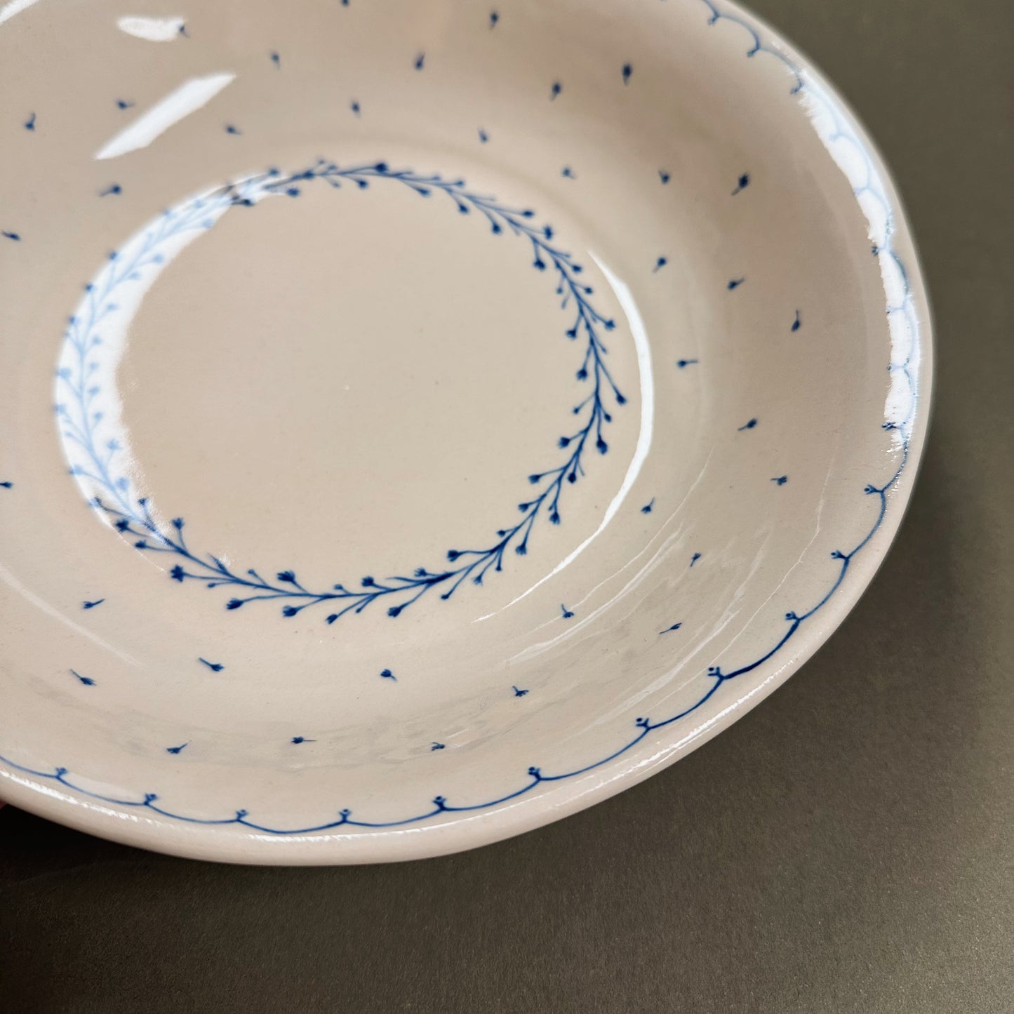 HAND-PAINTED HEIRLOOM SERVING BOWL