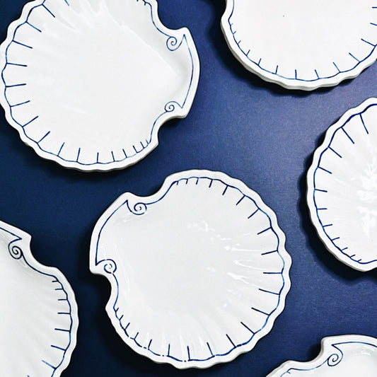 HAND-PAINTED SEASHELL PLATTER
