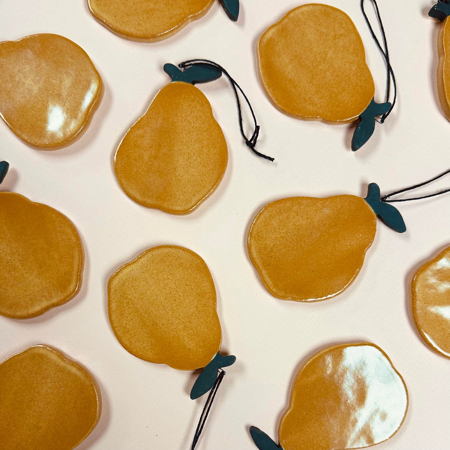 CERAMIC PEAR ORNAMENT