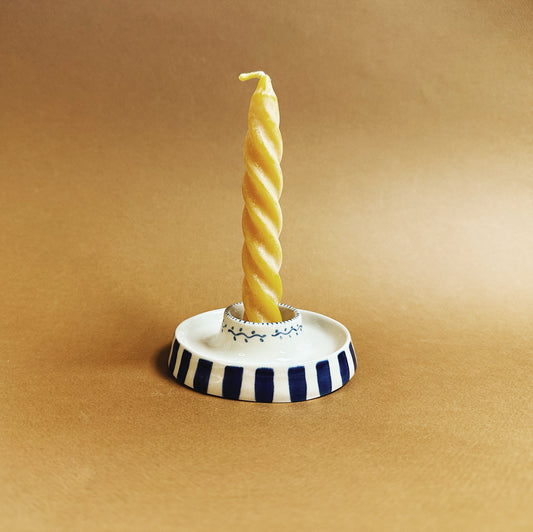 HAND-PAINTED HEIRLOOM CANDLESTICKS