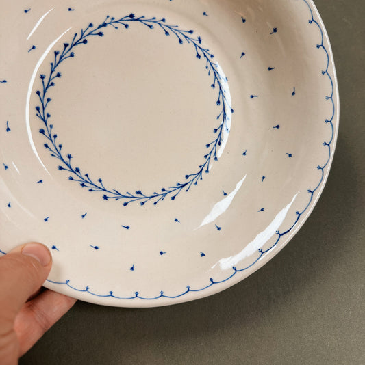 HAND-PAINTED HEIRLOOM SERVING BOWL
