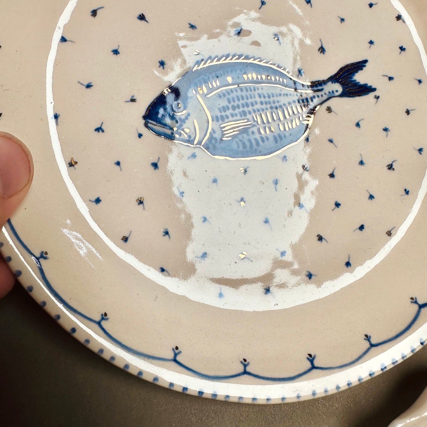 HAND-PAINTED HEIRLOOM PLATES & TRINKET TRAYS