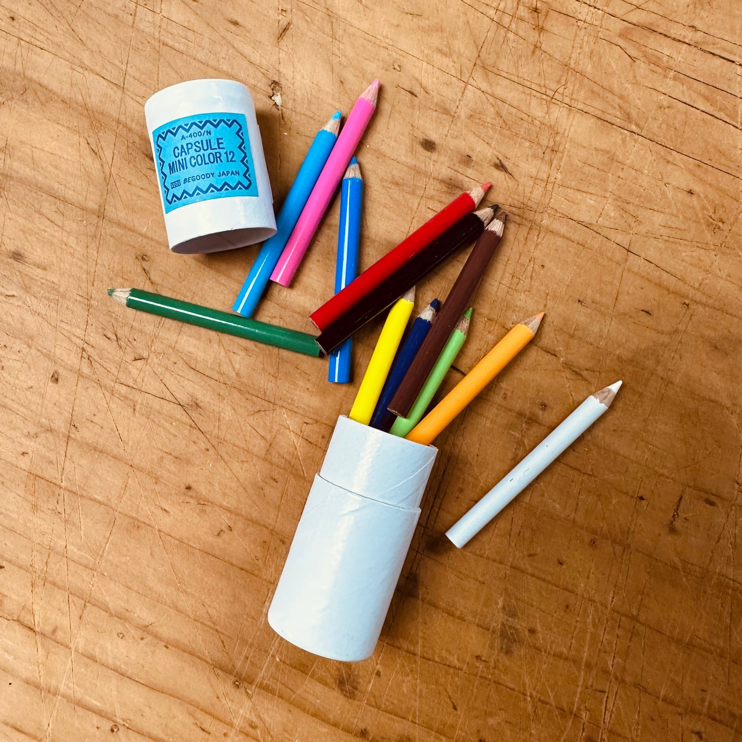 JAPANESE MINI 12-COLOR PENCIL CRAYON