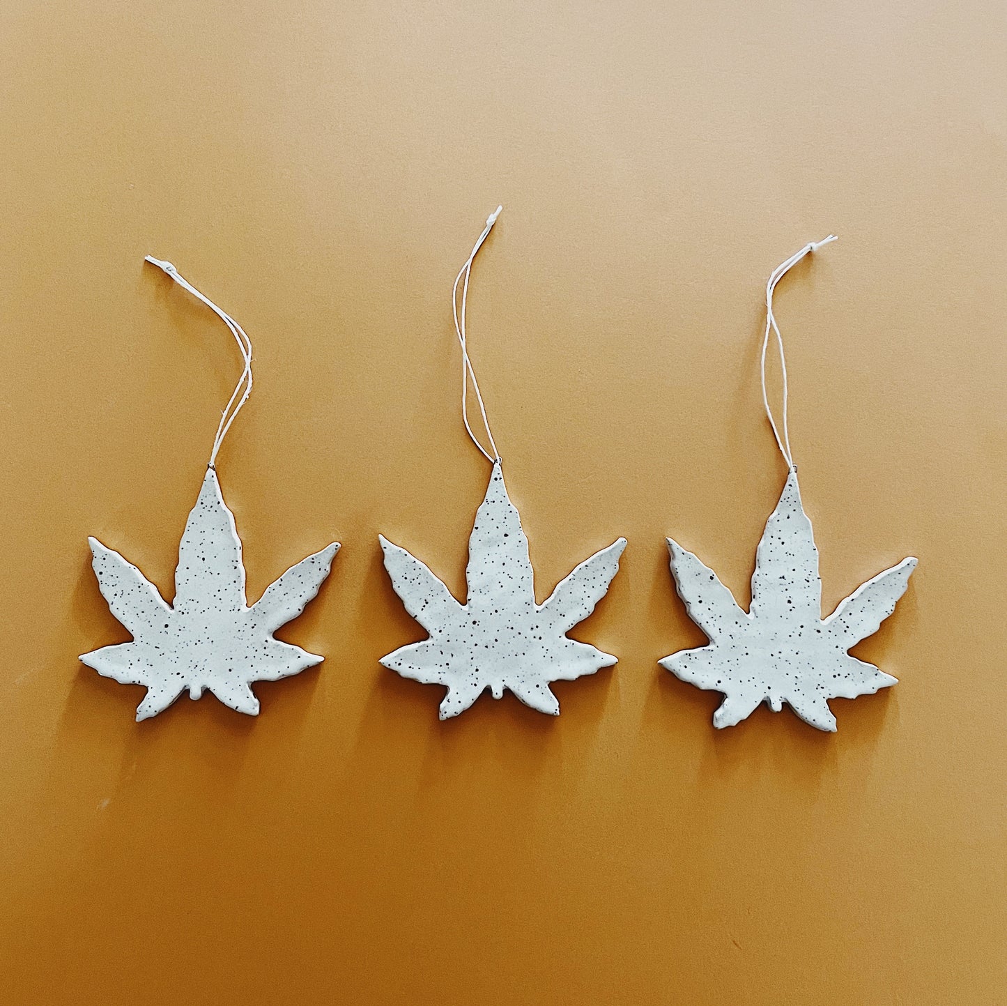 CANNABIS LEAF ORNAMENT - SUGARHOUSE CERAMIC CO.