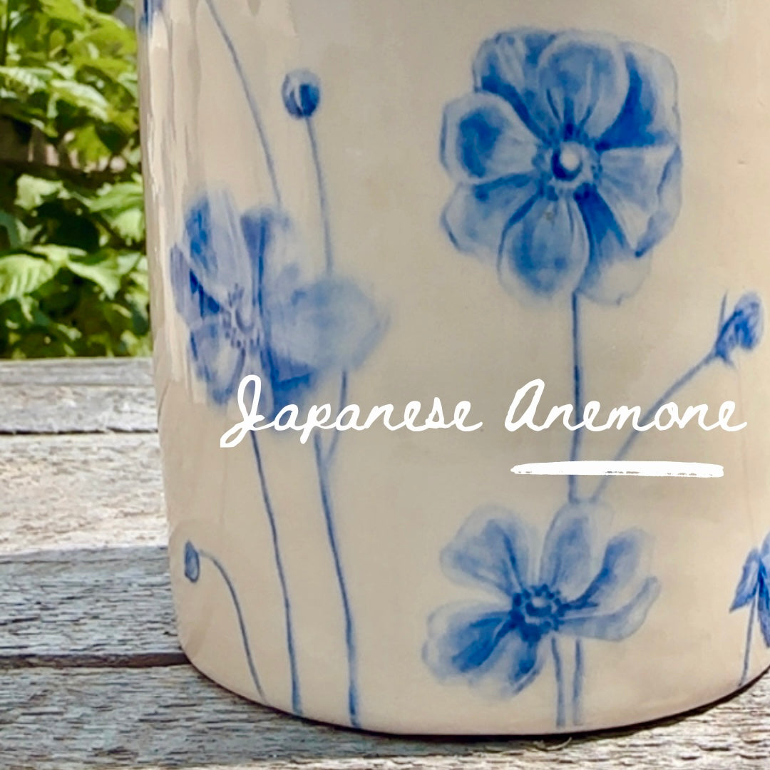 ORIGINAL HAND-PAINTED FLOWER CROCKS -SERIES OF 12