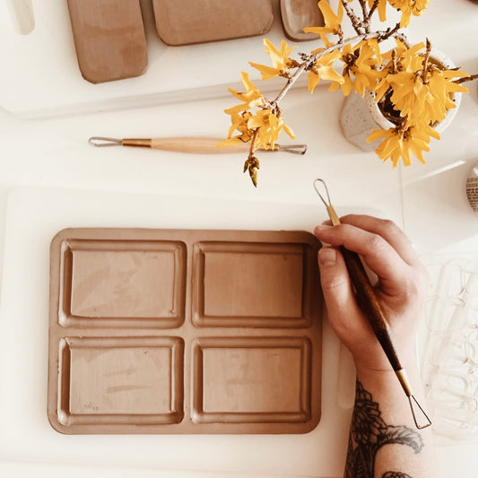 MAKE YOUR OWN PAINTER'S PALETTE WORKSHOP | March 22 • 1-4PM - SUGARHOUSE CERAMIC CO.