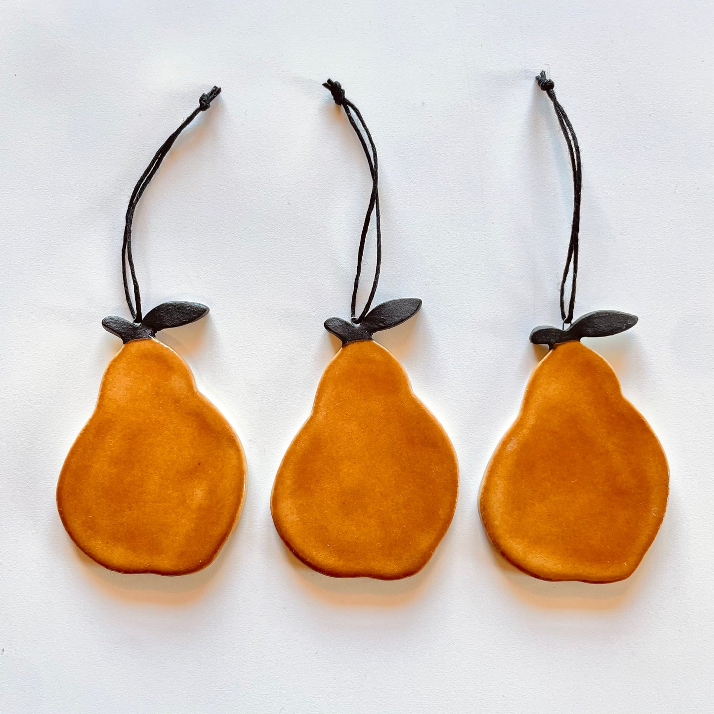 CERAMIC PEAR ORNAMENT