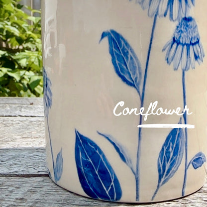ORIGINAL HAND-PAINTED FLOWER CROCKS -SERIES OF 12