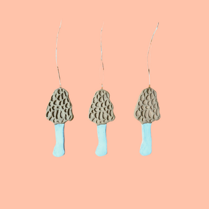 MOREL MUSHROOM ORNAMENT