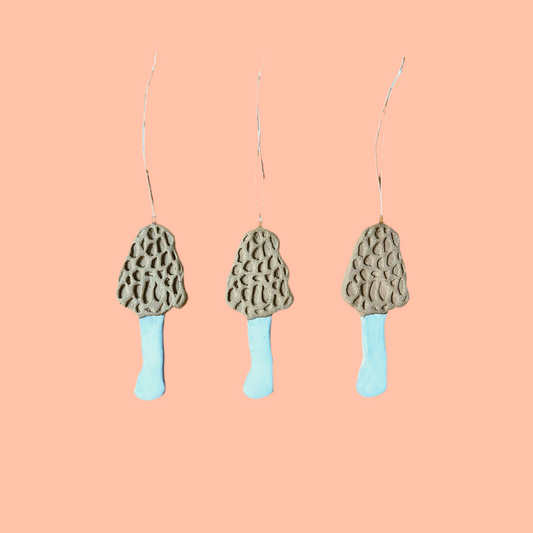 MOREL MUSHROOM ORNAMENT