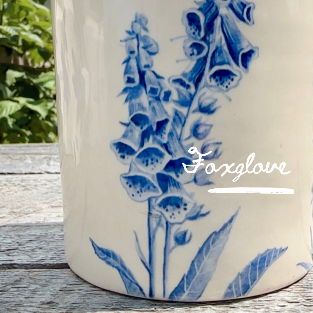 ORIGINAL HAND-PAINTED FLOWER CROCKS -SERIES OF 12