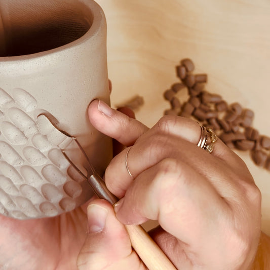 MAKE YOUR OWN PATTERN CARVED MUG | JUNE 28 • 1-3:30PM