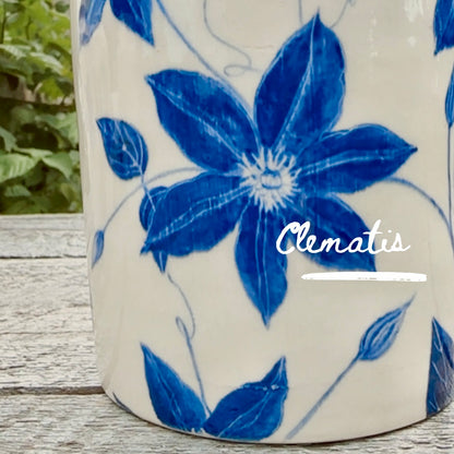 ORIGINAL HAND-PAINTED FLOWER CROCKS -SERIES OF 12