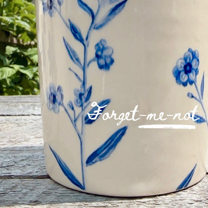 ORIGINAL HAND-PAINTED FLOWER CROCKS -SERIES OF 12