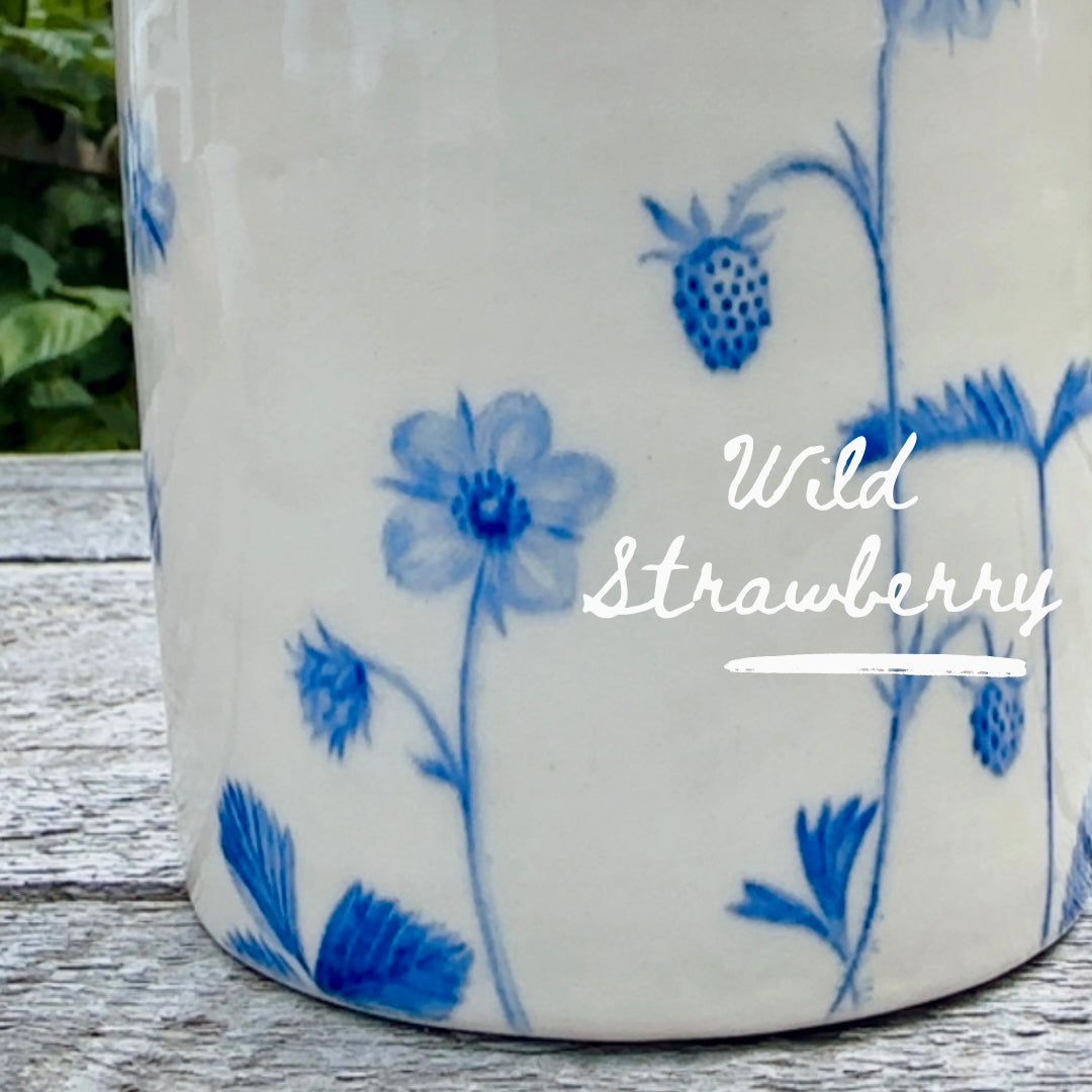 ORIGINAL HAND-PAINTED FLOWER CROCKS -SERIES OF 12