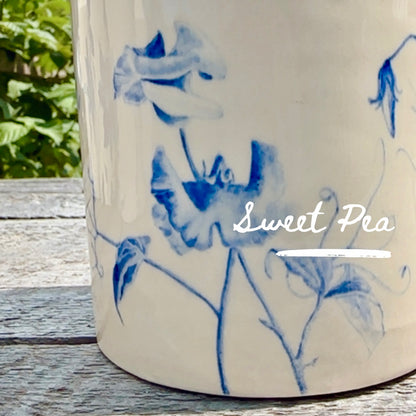 ORIGINAL HAND-PAINTED FLOWER CROCKS -SERIES OF 12