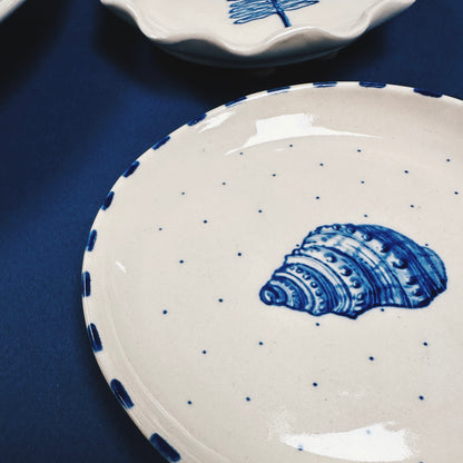 HAND-PAINTED HEIRLOOM PLATTER & WALL PLATES