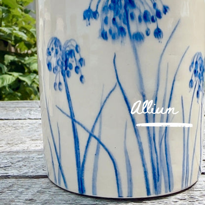 ORIGINAL HAND-PAINTED FLOWER CROCKS -SERIES OF 12