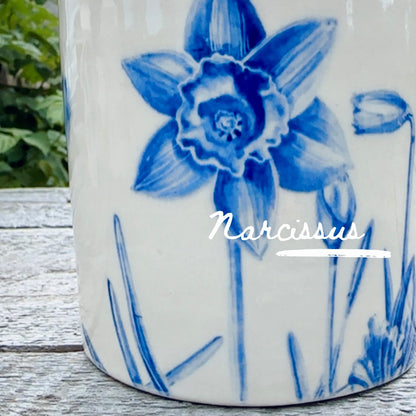 ORIGINAL HAND-PAINTED FLOWER CROCKS -SERIES OF 12