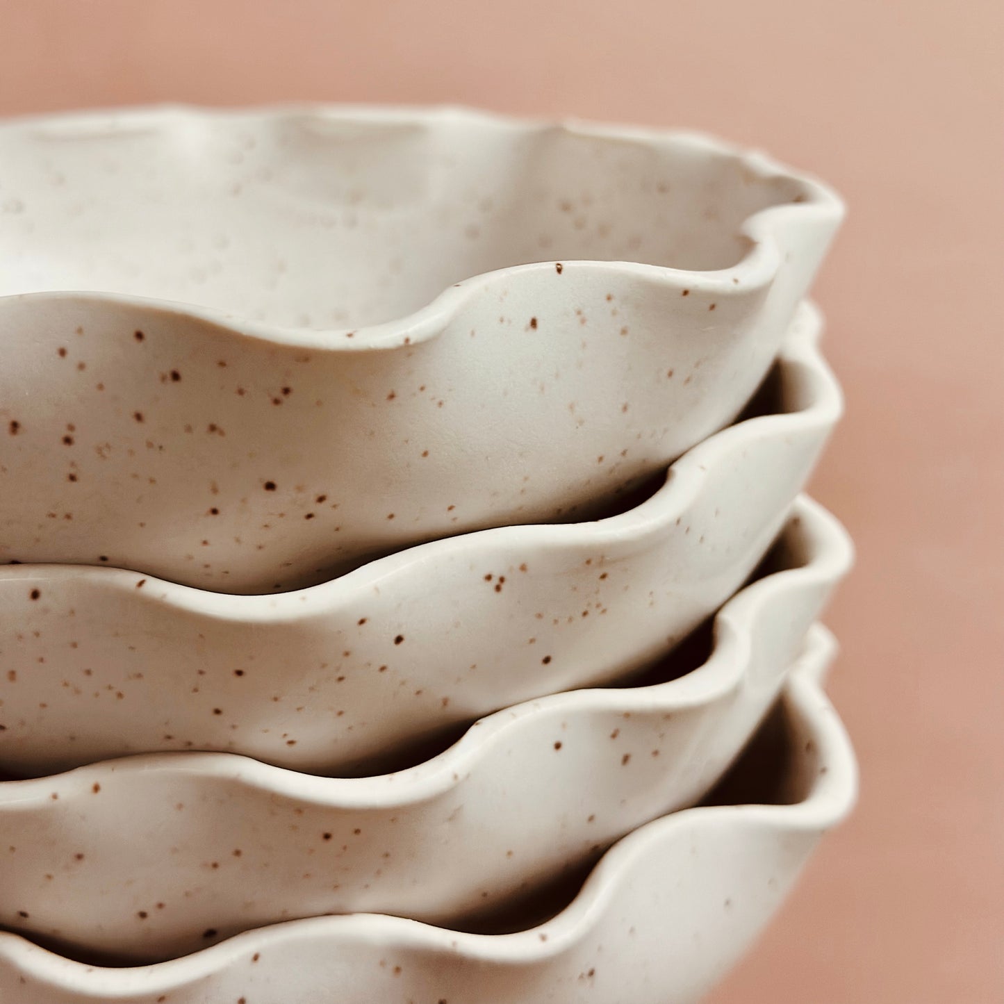 SCALLOPED DESSERT BOWL/BREAKFAST BOWL - SUGARHOUSE CERAMIC CO.