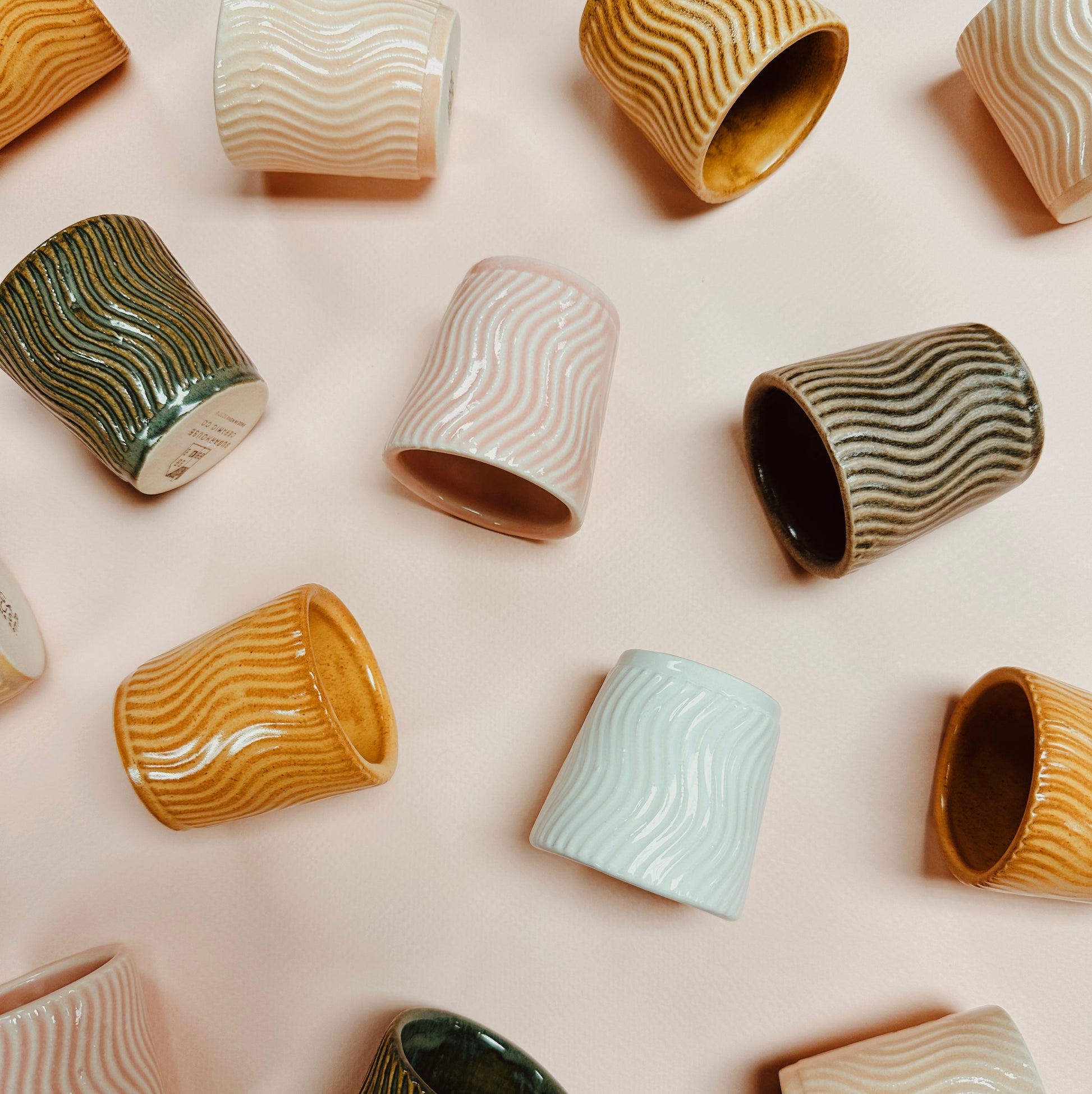 WAVY SHOT GLASS - SUGARHOUSE CERAMIC CO.