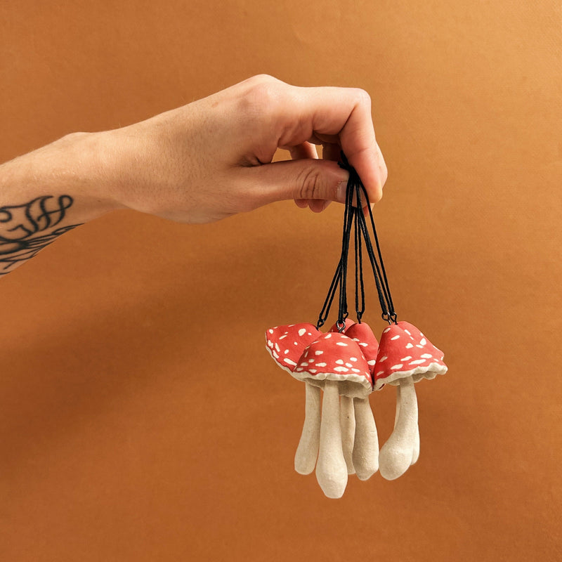 AMANITA BELL MUSHROOM ORNAMENT