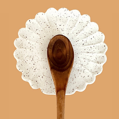 SCALLOPED SPOON REST - SUGARHOUSE CERAMIC CO.