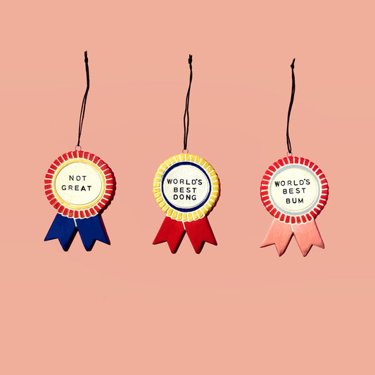 AWARD PENNANT ORNAMENT