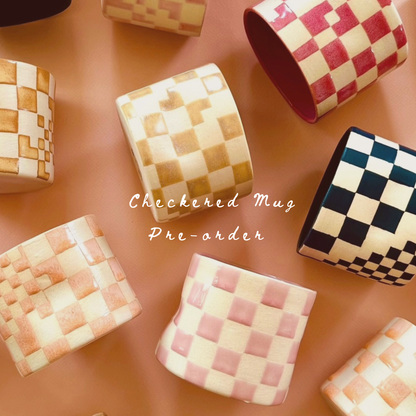 PRE-ORDER CHECKERED SQUEEZE MUG