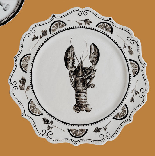 LOBSTER HEIRLOOM PLATTER - SUGARHOUSE CERAMIC CO.