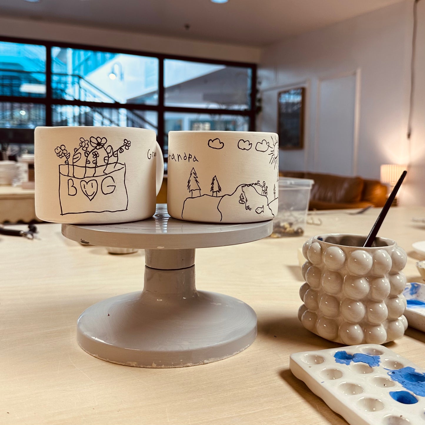 CHILDREN'S ILLUSTRATED MUG WORKSHOP  | DECEMBER 6 • 1-2:30 PM - THE PERFECT GRANDPARENT GIFT OR KEEPSAKE!