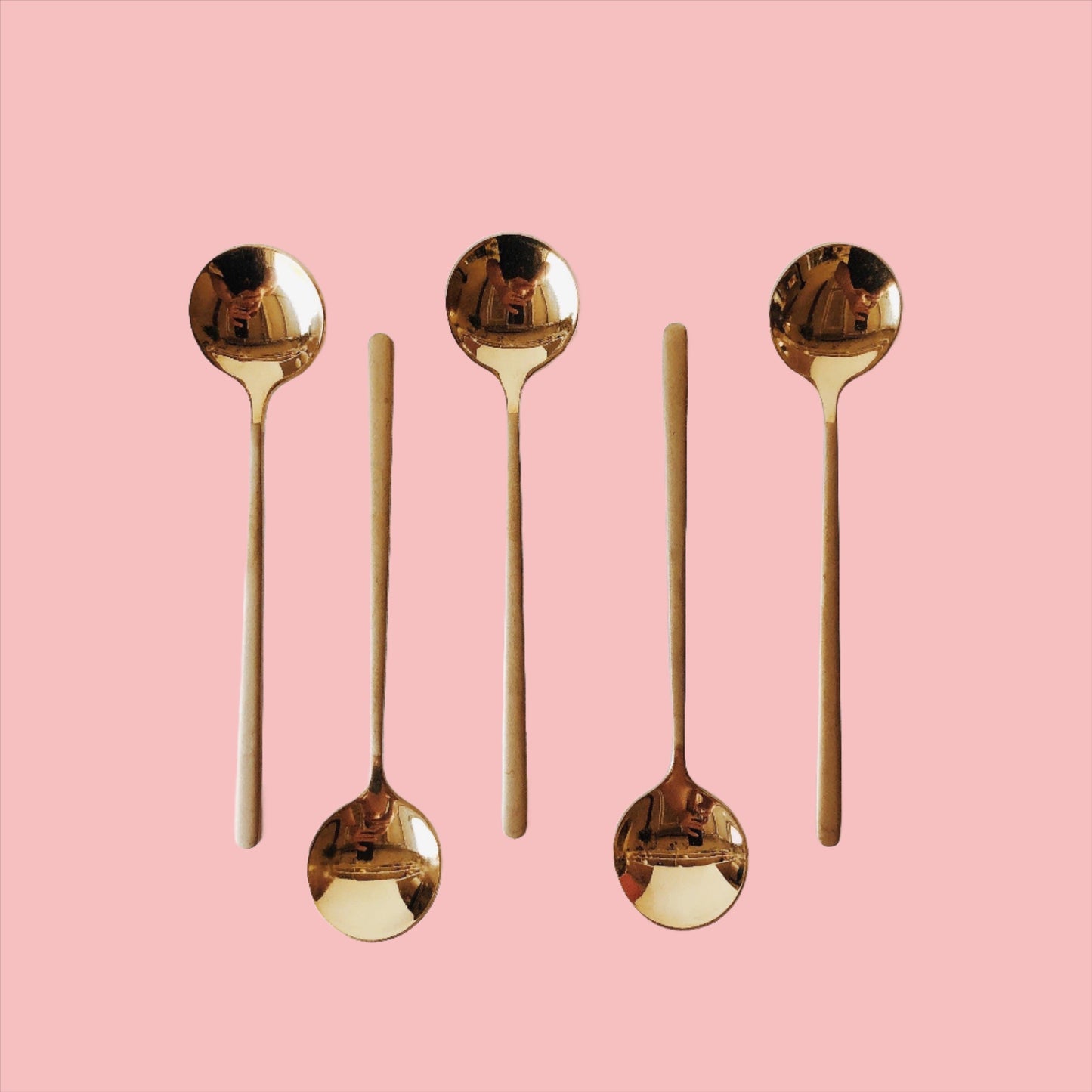 GOLD ESPRESSO SPOONS - SUGARHOUSE CERAMIC CO.