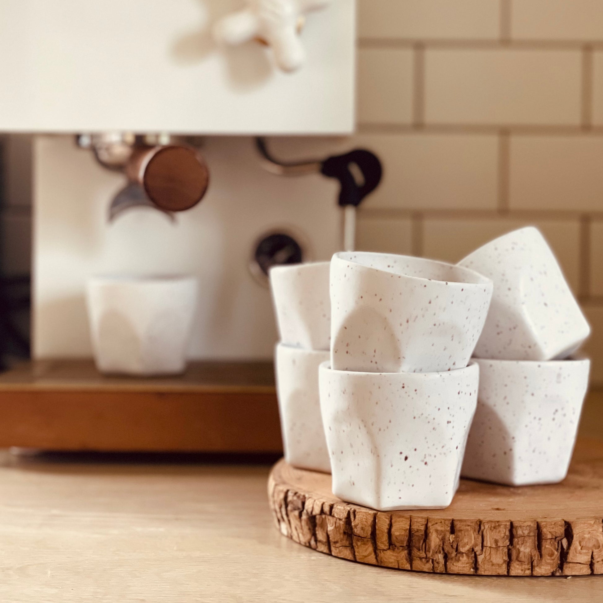 FACETED ESPRESSO TUMBLER - SUGARHOUSE CERAMIC CO.